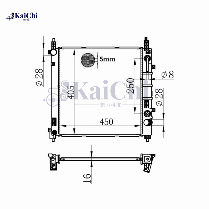 68796 Engine Cooling Radiator For 12-21 Nissan Almera N17 1.5I