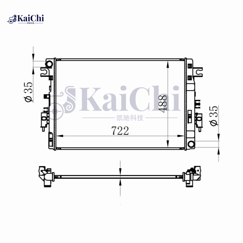 214104KJ0A Engine Radiator For 2015- Nissan Navara NP300 D23 2.3D 4X4 Manual