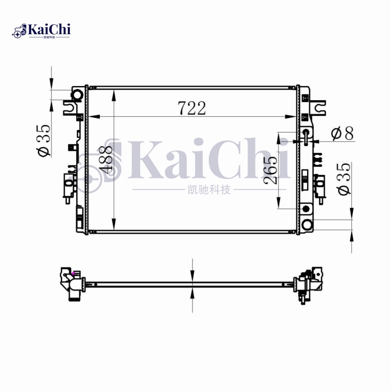 214604JM0A Engine Radiator For 2015- Nissan Navara NP300 D23 2.3D 4X4