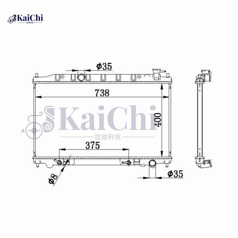 13005 Aluminum Radiator For 07-08 Nissan Maxima SE SL 3.5L 21460ZK30A