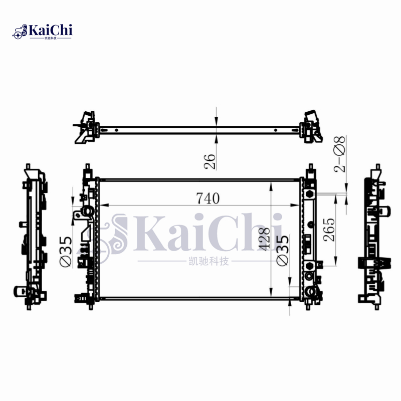 13774 Engine Radiator For 19-23 Infiniti QX50 L4 2.0L Turbo 214605NA0A