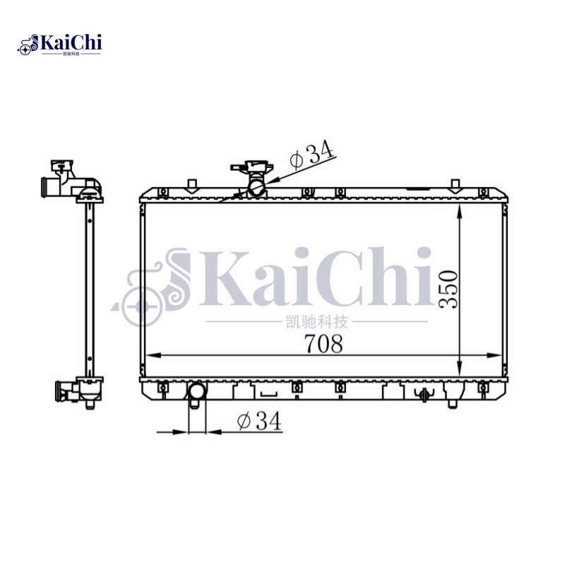 64167A Engine Cooling Radiator For 01-22 Suzuki Liana 1.6L Manual 1770054G00