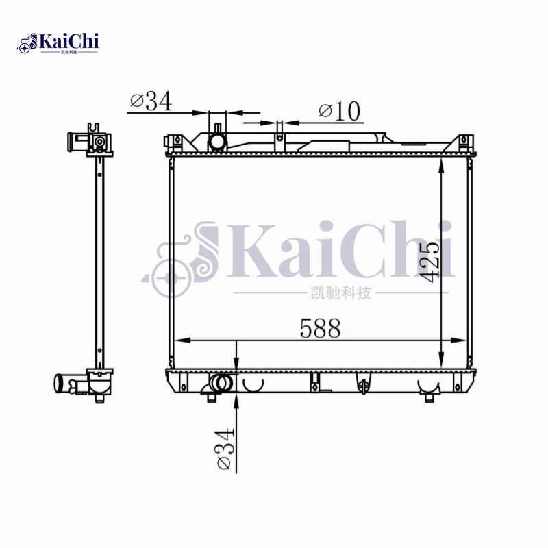 64196A Nissens Coolant Radiator For 01-05 Suzuki Grand Vitara 2.0D Manual 1770068DA0