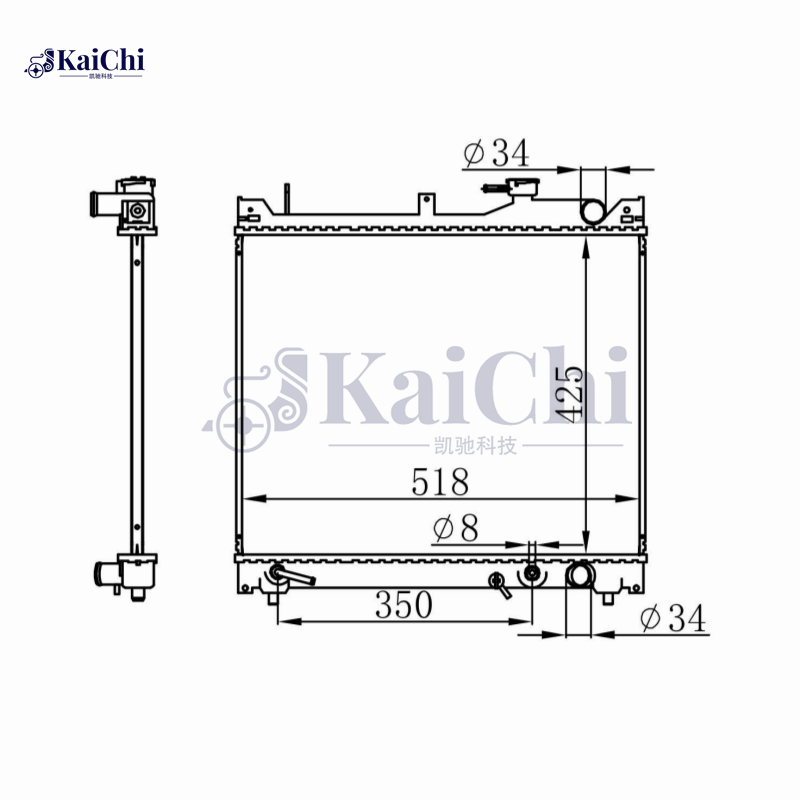 13028 Cooler Radiator For 98-03 Suzuki Vitara 1.6L 2.0L 1770066D30
