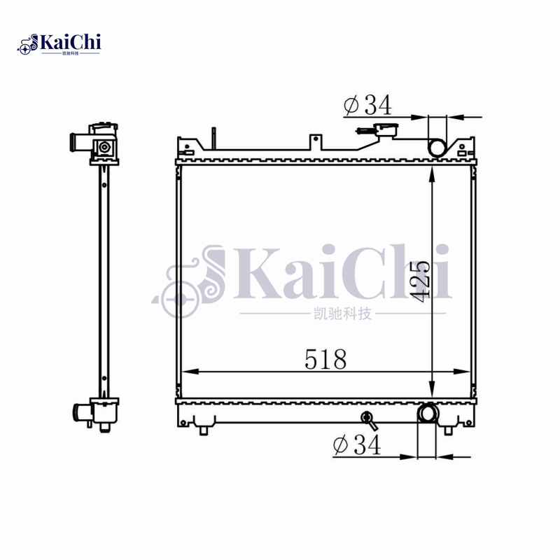 641756 Coolant Radiator For 98-03 Suzuki Vitara 1.6L Manual 1770066D01