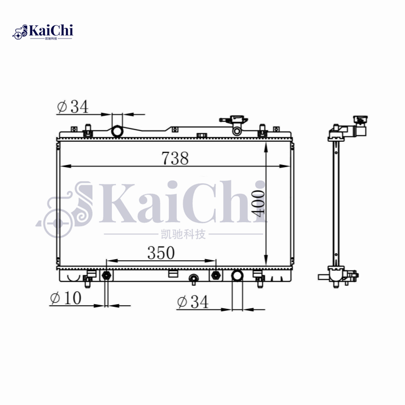 13250 Aluminum Radiator For 10-16 Suzuki Kizashi 2.4L 1770057L30
