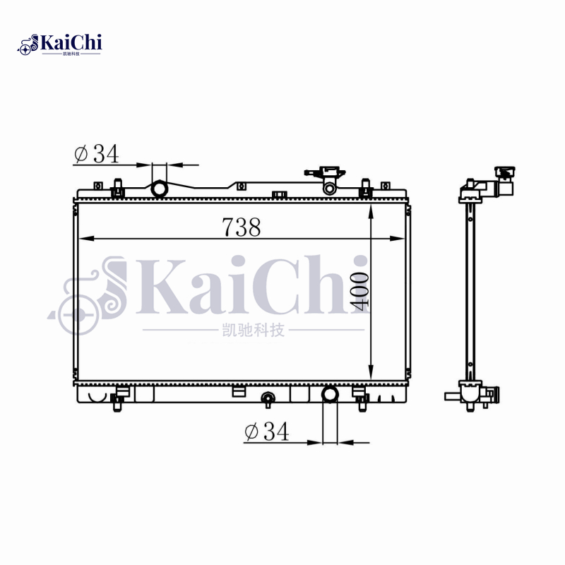 64250 Car Radiator For 2010- Suzuki Kizashi FR 2.4L 2010- Manual