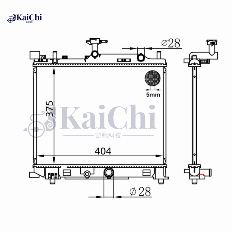 641777 Cooler Radiator For 2014- Suzuki Celerio LF AVK310 1.0L 1770084MA0