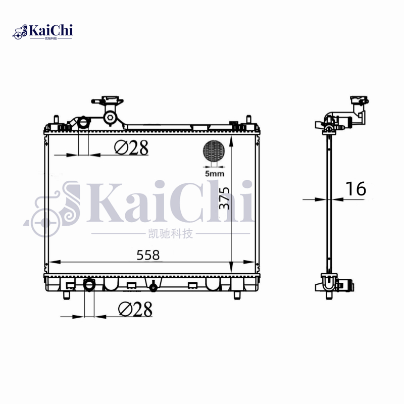606951 Engine Cooling Radiator For 2016- Suzuki Baleno II FW EW 1.2L 17700M68P00