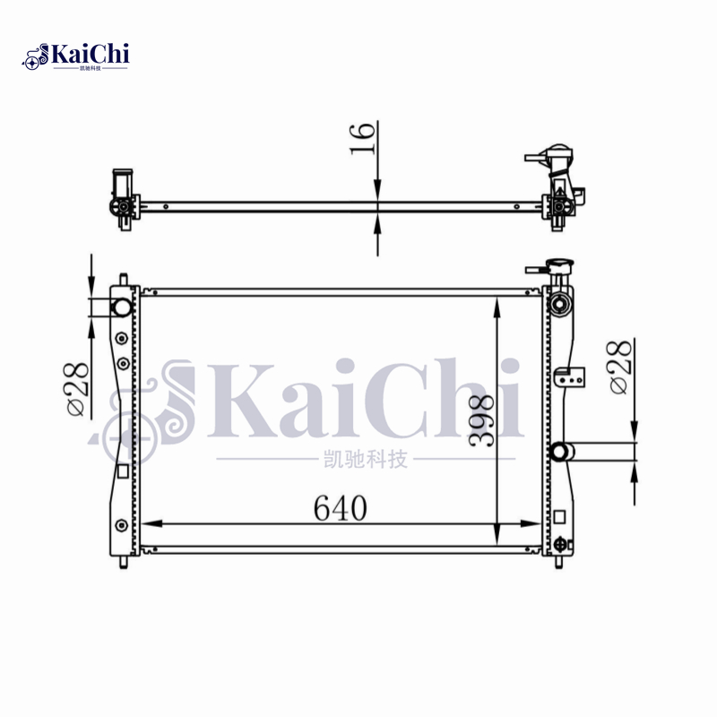68183 Engine Cooling Radiator For 04-12 Mitsubishi Colt VI/04-06 Smart Forfour 1.1L 1.3L 1.5L