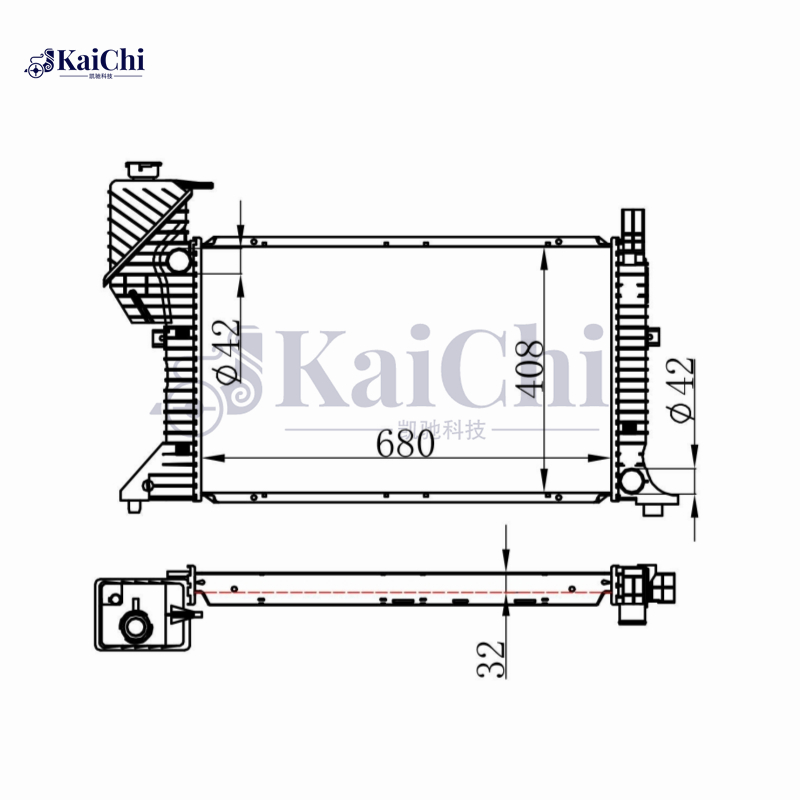 62685A Car Radiator For 95-00 Mercedes-Benz Sprinter 2-T 3-T 4-T 5-T Manual