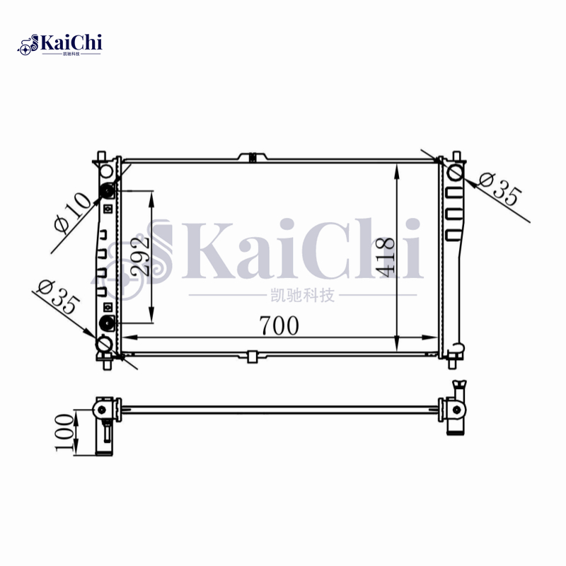 66619 Car Radiator For 99-07 Kia Carnival 2.9D 0K52B15200