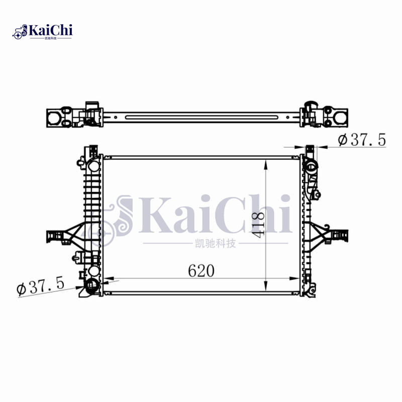 2804 Car Aluminum Core Radiator For 01-09 Volvo S60/99-06 S80/01-07 V70/03-07 XC70 Manual