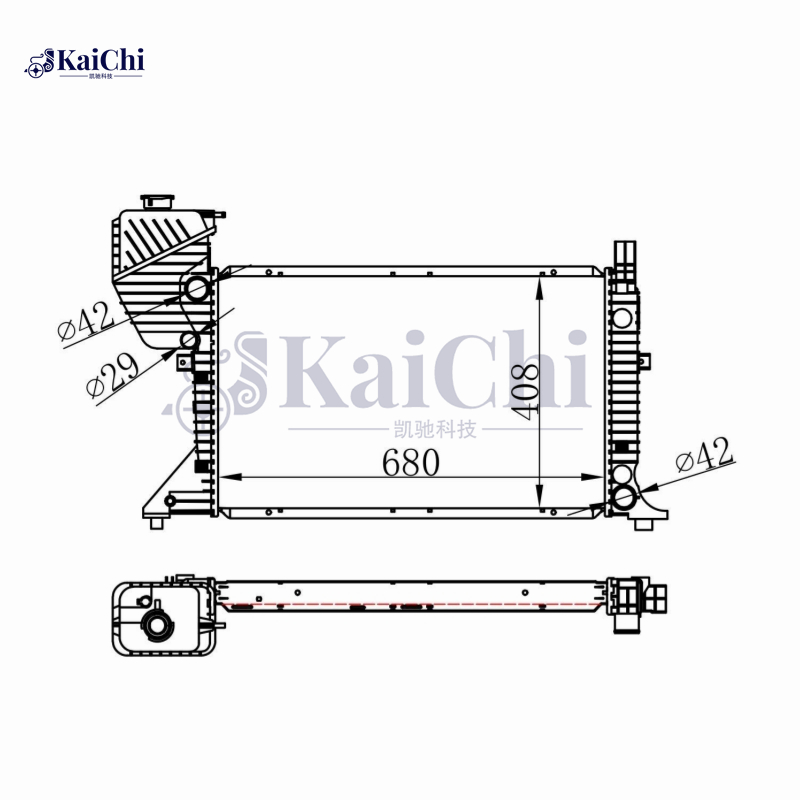 62519A Car Radiator For 95-06 Mercedes-Benz Sprinter 2-T 3-T 4-T 5-T Manual