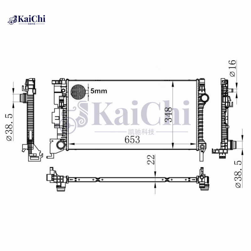 31410895 Radiator Without Oil Cooler For 18-20 Volvo S90/19-20 V60/18-20 XC60 31410895