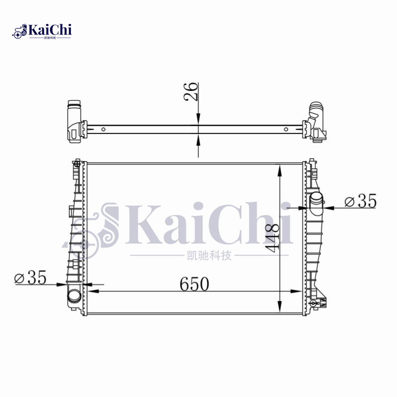 60061 Cooling Radiator For 05-11 Alfa Romeo 159/Sportwagon/Brera/Spider 1.8L 1.9L 1.9D 2.2L 2.4D 3.2L 50510146
