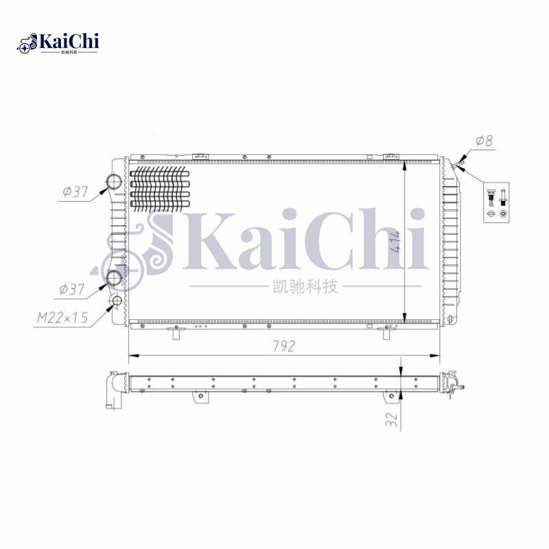 61390 Mechanical Radiator For 1995- Fiat Ducato/Citroen Jumper/Peugeot Boxer 1301HQ