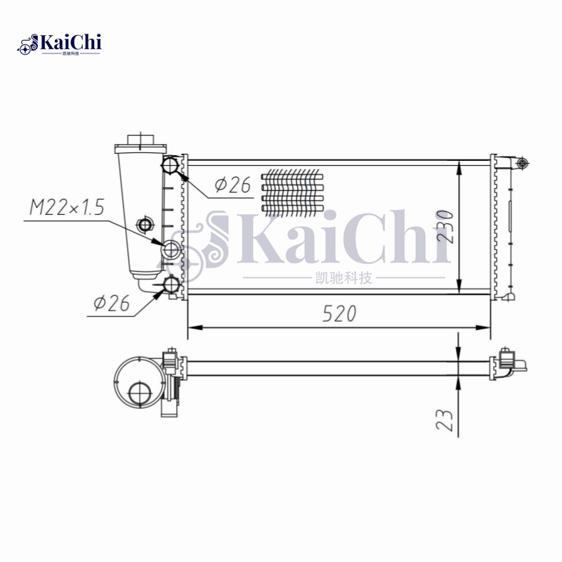 61837 Mechanical Radiator For 80-04 Fiat Panda 141/85-95 Autobianchi Y10/Lancia Y10 156 7532684