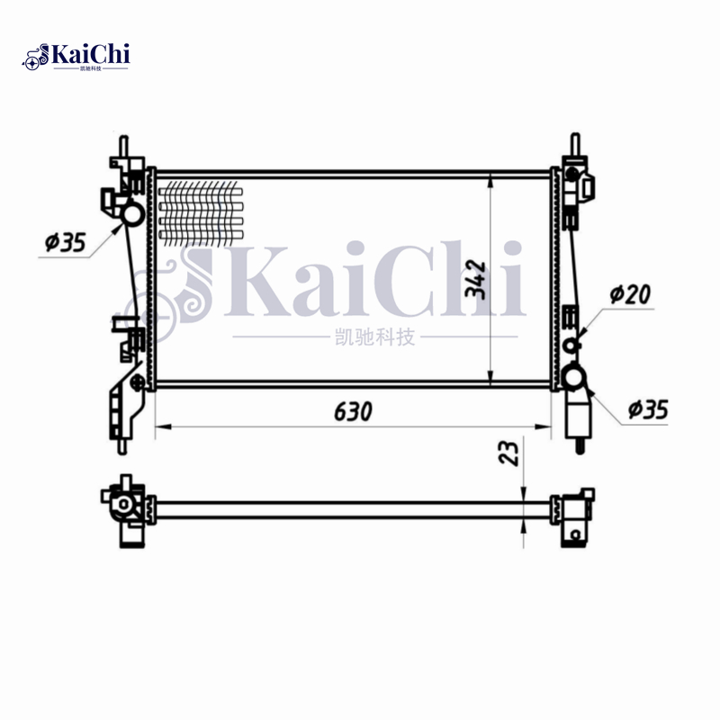636004 Mechanical Radiator For 2007- Fiat Fiorino/2008- Qubo/2008- Citroen Nemo/Peugeot Bipper 1.3D 1.4D 1330T9