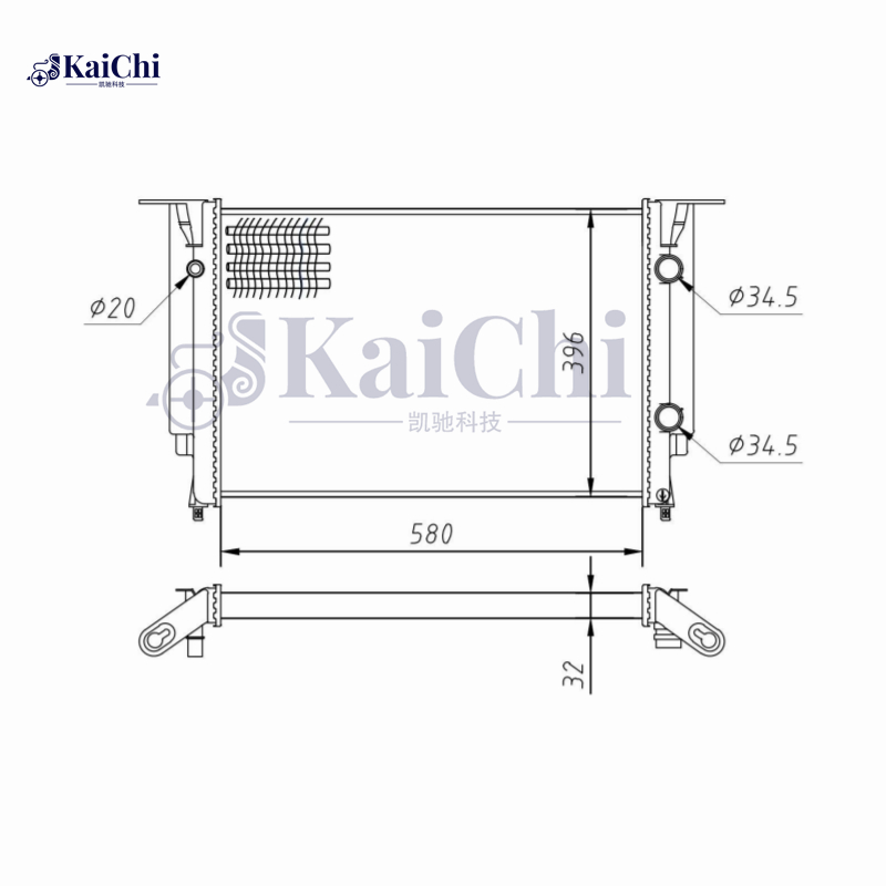 48814678 Mechanical OEM Style Car Radiator For 03-11 Fiat Stilo 1.8L