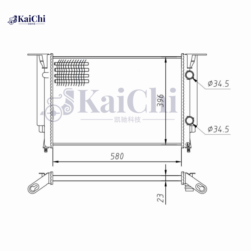 61885A Mechanical Radiator For 01-08 Fiat Stilo/Multi Wagon/Van 192 1.6L 1.8L 1.9D 2.4L 46745809